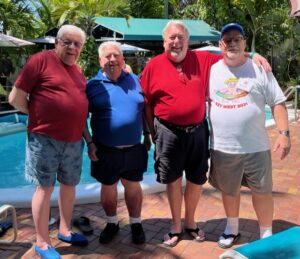 group of people wearing shorts